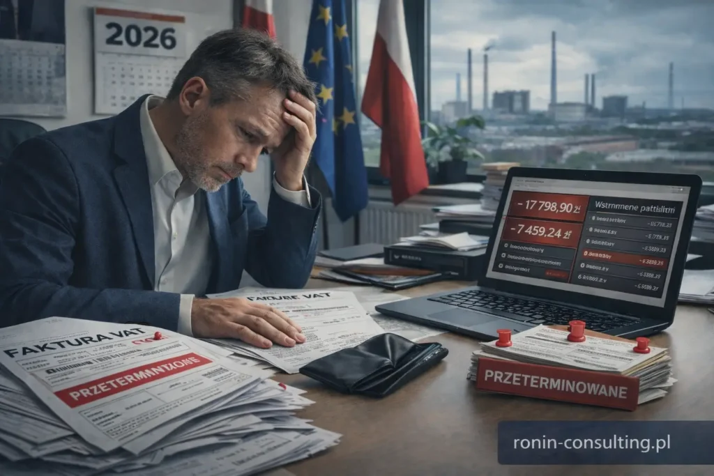 Zatory płatnicze w 2026 roku – stres przedsiębiorcy, przeterminowane faktury i blokada gotówki